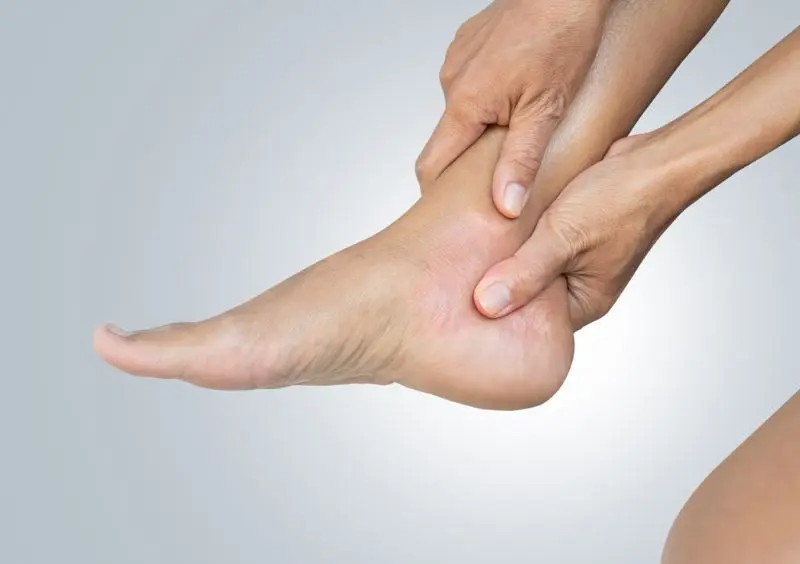 Avoiding barefoot walking helps protect the heel from pain
