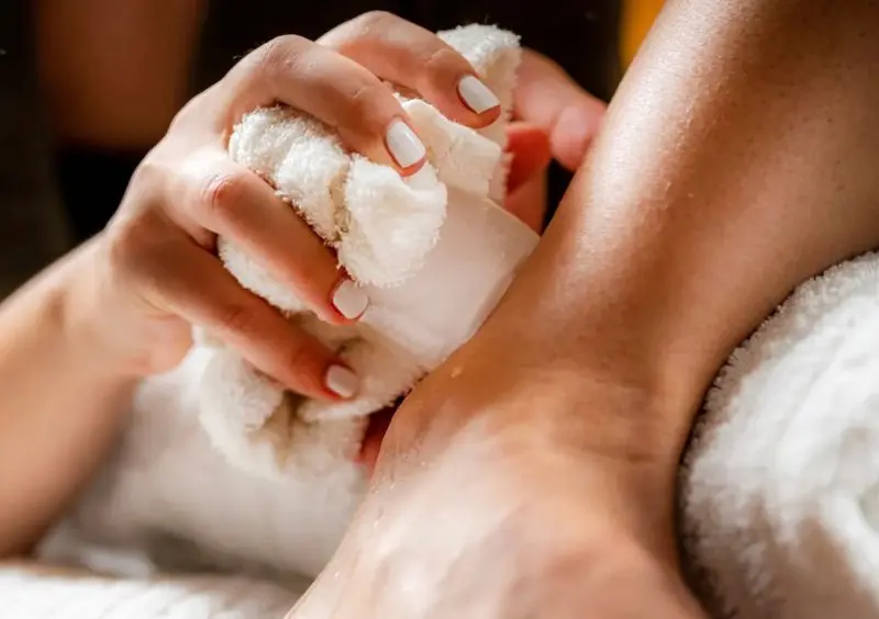 Rest and ice help calm inflammation and ease heel pain